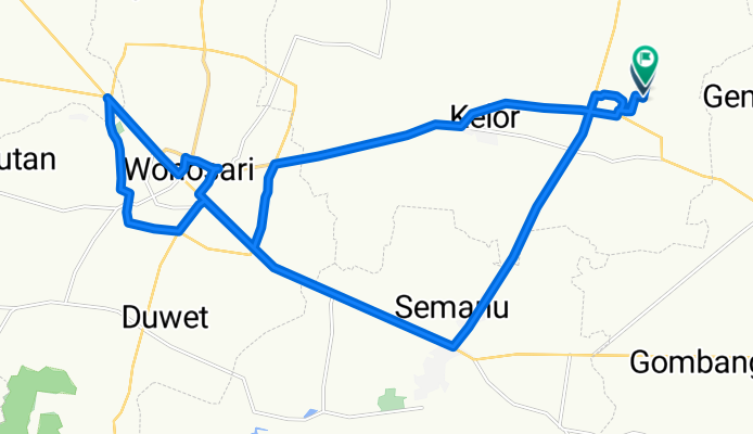Karangmojo to Karangmojo