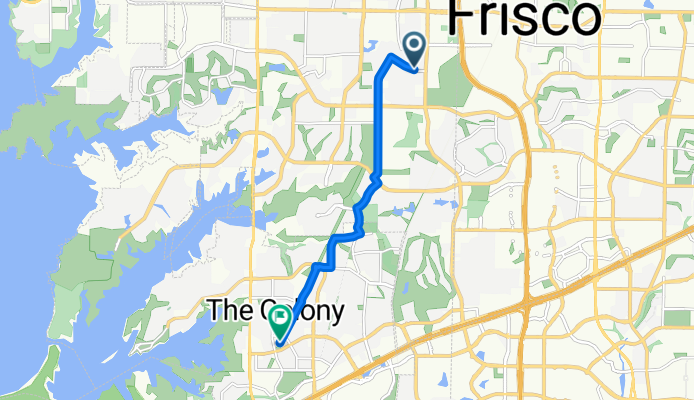 The Colony bike path