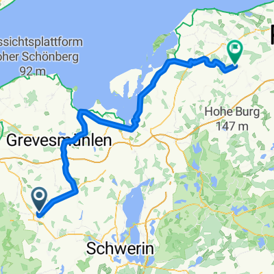Güstow, Gadebusch nach An der Sieme, Kröpelin