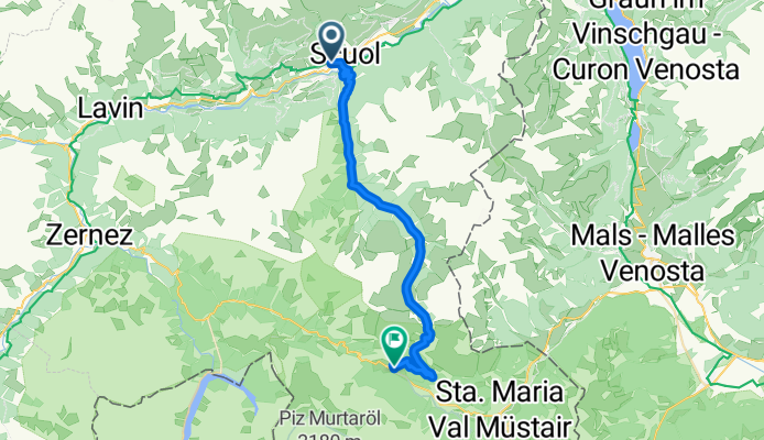 444-01: Nationalpark Bike-Tour. Etappe 1 Scuol - Tschierv