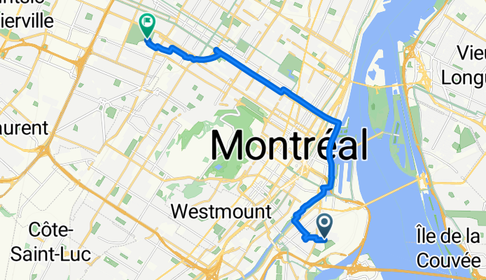 Rue Charon, Montréal to Rue Gary-Carter, Montréal
