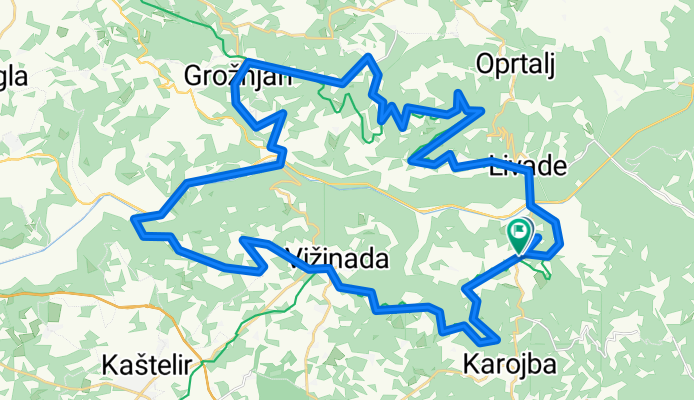 Parenzana - del - krožna pot Motovun Grožnjan Vižinada