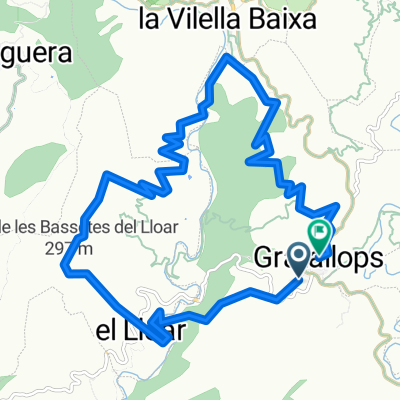 Route in Gratallops