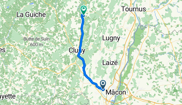 Chemin de Verneuil, Prissé nach Route de Chissey, Cormatin