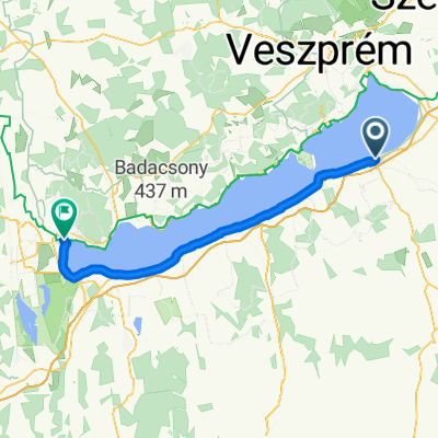Köztársaság utca, Siófok to Kossuth Lajos utca, Keszthely