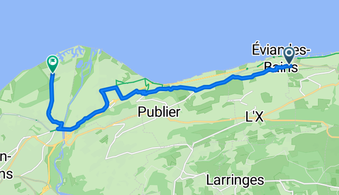 Avenue des Sources, Évian-les-Bains nach Avenue de St-Disdille, Thonon-les-Bains