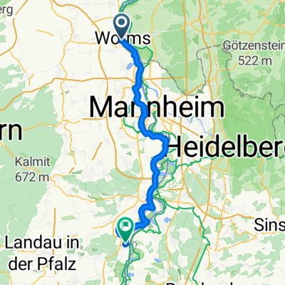 Von Worms bis Germersheim