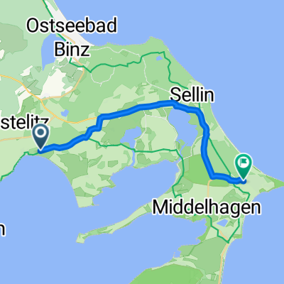 Groß-Stresow, Putbus nach Neuer Weg, Göhren