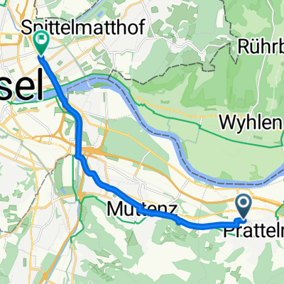47.522, 7.691 nach 47.568, 7.608