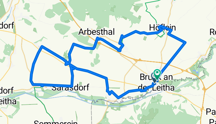 Route in Bruck an der Leitha