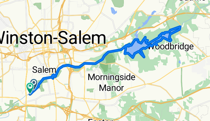 South Central, Winston-Salem to Peters Creek Pkwy, Winston-Salem