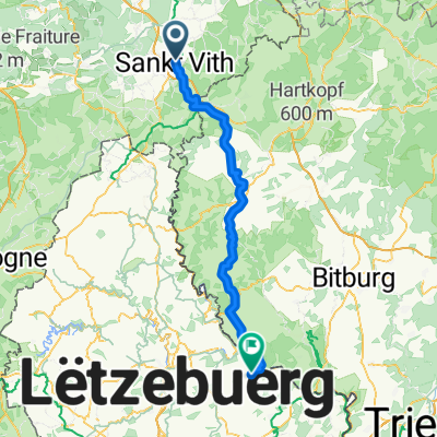 Alte Aachener Straße to Route de Dillingen