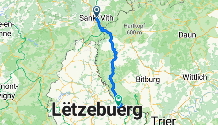 Alte Aachener Straße to Route de Dillingen