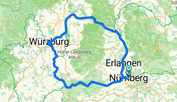 Route in Nuremberg