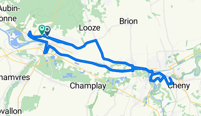 Allée du Muscadet, Joigny à Rue du Clos Muscadet, Joigny