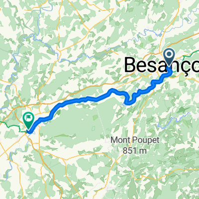 Avenue Elisée Cusenier nach Route nationale