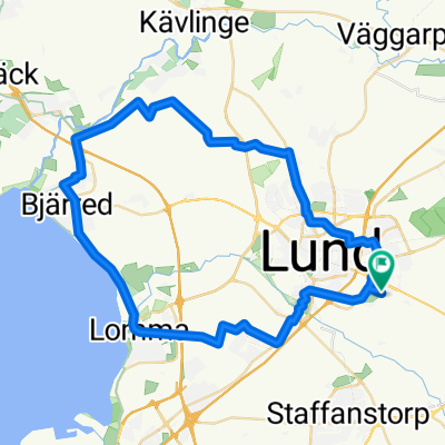 lund -bjärred -stångby - lund