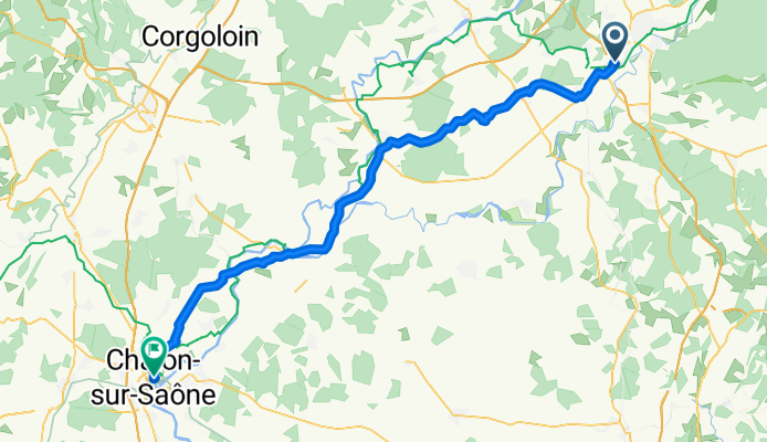 Route nationale nach Frankreich