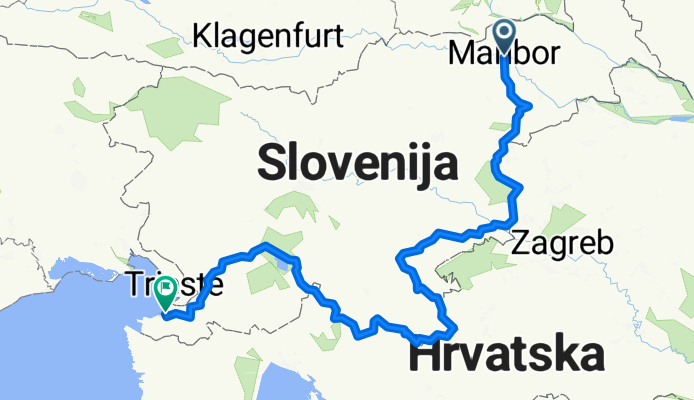 Von Maribor bis Koper (HR)