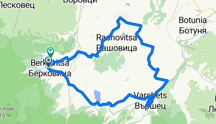 бул. Мрамор, Berkovitsa to вз Берковица, Berkovitsa