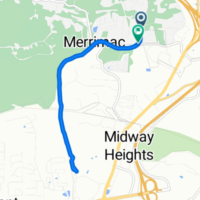 Huckelberry Ln, Blacksburg to Huckelberry Ln, Blacksburg