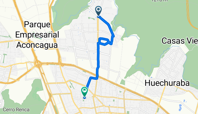 Avenida Pedro Fontova, Huechuraba a Nahuelbuta, Conchalí