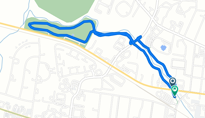 N Greenwood St, Lebanon to W Baddour Pkwy, Lebanon