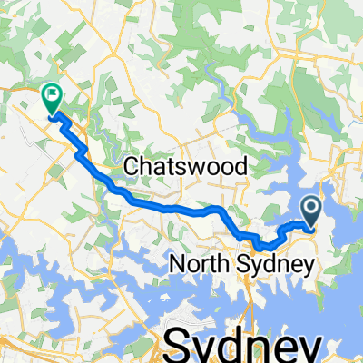 Awaba St, Mosman to Research Park Dr, Macquarie Park
