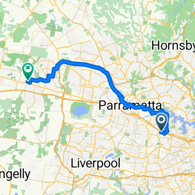 Plaza Rd, Homebush West to Chapel St, St Marys