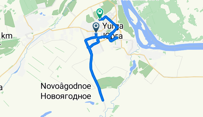 улица Машиностроителей, Юрга до Строительная улица, Юрга