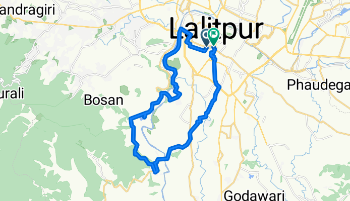 Pulchowk - Nakkhu - Taudaha - Khokana