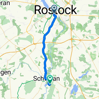 Augustenstraße, Rostock nach Dr-Friedrich-Dittmann-Weg, Schwaan