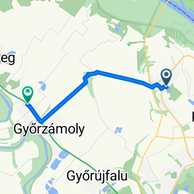 Széchenyi István utca, Vámosszabadi nach Duna utca, Győrladamér