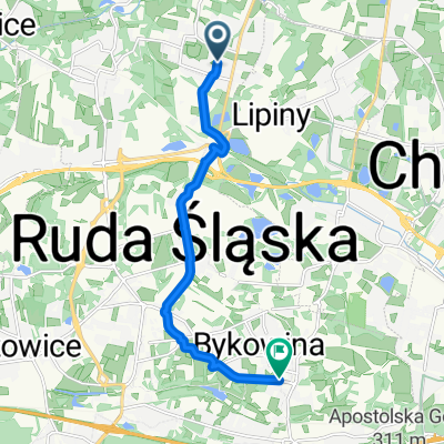 Czereśniowa, Ruda Śląska do Górnośląska, Ruda Śląska