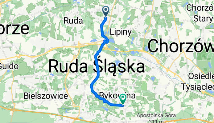 Czereśniowa, Ruda Śląska do Górnośląska, Ruda Śląska