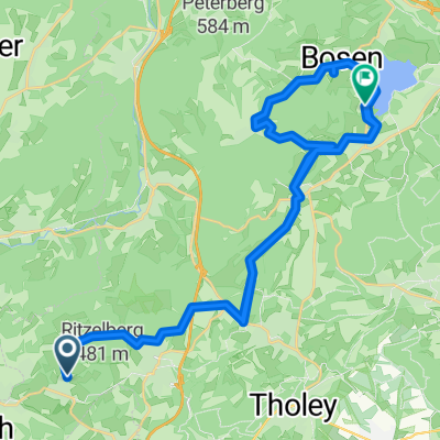 scheuern zum Bostalsee und zurück