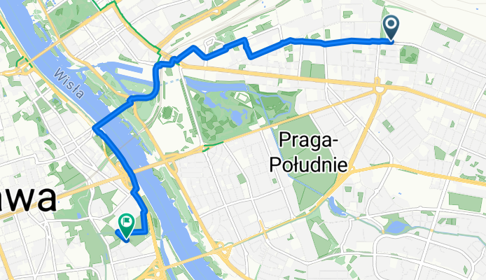 Szaserów, Warszawa do Czerniakowska, Warszawa