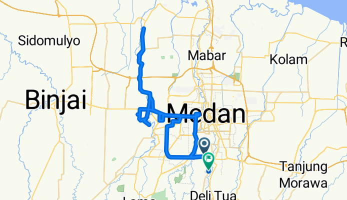 GMRC+JPC to Jalan Karya Jaya No. A