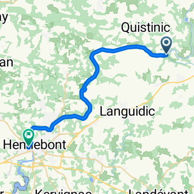 Pont Augan, Baud nach Quai du Pont Neuf, Hennebont