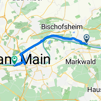 Kreuzgartenstraße, Maintal nach Mainwasenweg, Frankfurt am Main