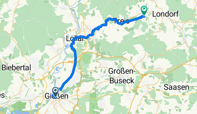 Reichensand, Gießen nach Allertshäuser Straße, Allendorf (Lumda)