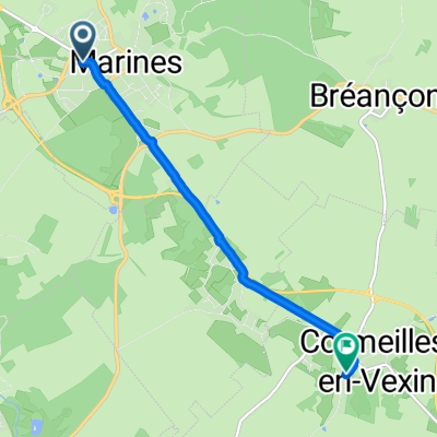Avenue du 18 Juin, Marines à Rue de Montgeroult, Cormeilles-en-Vexin