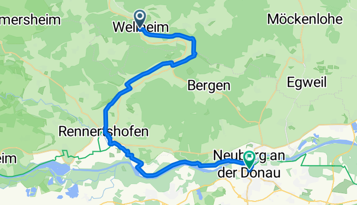 Wellheim bis Neuburg an der Donau