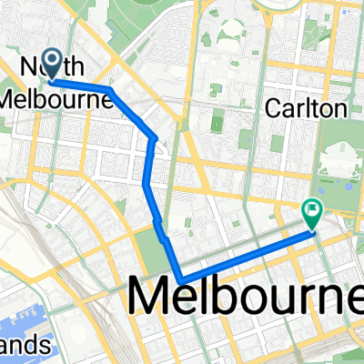Route to Melbourne Marriott Hotel