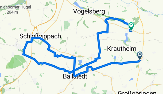 Weimarische Straße 2A nach Am Seifertsberg