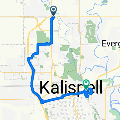 Route in Kalispell
