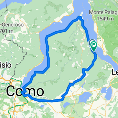 Comer See – Aussichtspunkt (Onno) Runde von Abbadia Lariana