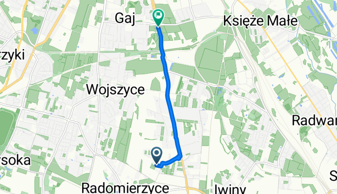 Sarnia, Wrocław do Działkowa, Wrocław
