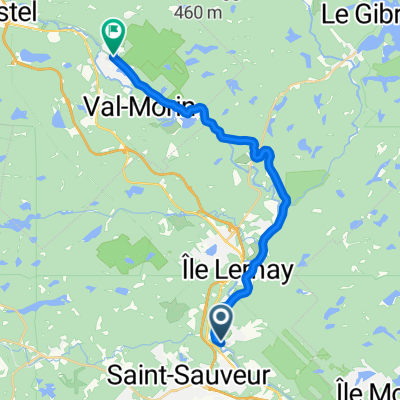 St-Jérôme à St-Faustin, Piedmont to Rue de la Sapinière, Val-David