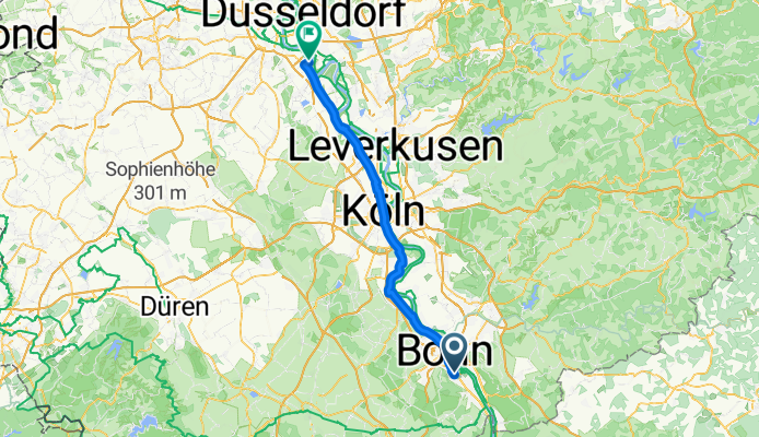 In der Raste, Bonn nach Macherscheider Straße, Neuss